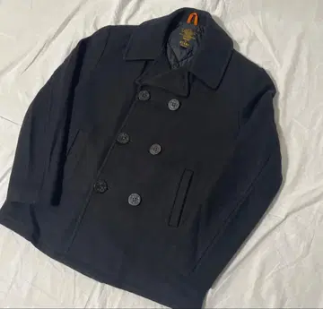 빔즈 콜라보 울 피코트 블랙 더블 브레스트