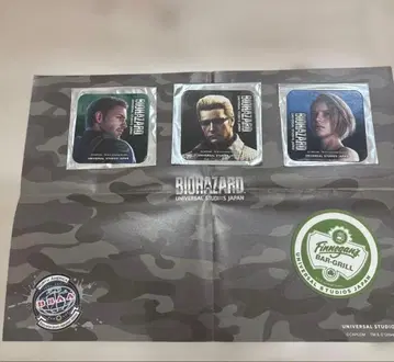 USJ 바이오하자드 2025 질 웨스커 크리스 코스터 매트 포함