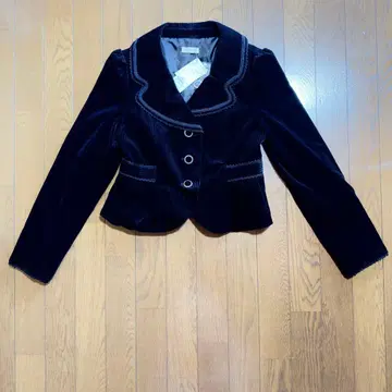 axesfemme 블랙 코듀로이 테일러드 자켓