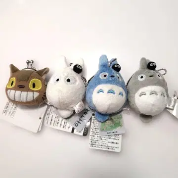 대중소 토토로 네코버스 가마구치 봉제 인형 키링 3종