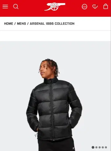 일본 미발매 아스날 다운 자켓 arsenal