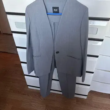 PLST 그레이 웜 리저브 수트 셋업 상하의