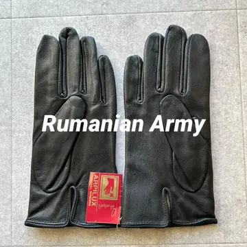 데드스탁 루마니아군 가죽 장갑 블랙 천연 가죽 레어