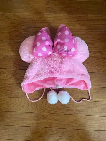 미니 마우스 플리스 모자 58cm 핑크