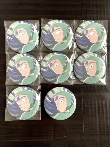 세가 럭키 쿠지 닌타마 최강의 군사 캔뱃지 타치바나 8개 묶음 판매