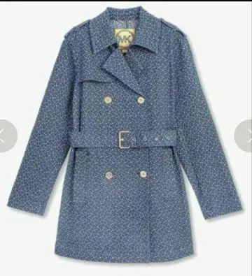 마이클코어스 데님 트렌치코트