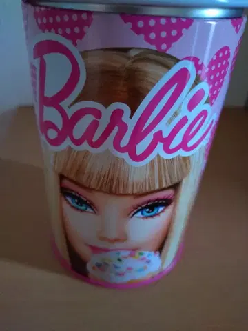 바비 캔뱃지 캔 새상품 레어 도넛