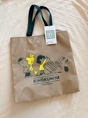 새상품 미사용품 기노쿠니야 KINOKUNIYA 스누피 콜라보 에코백