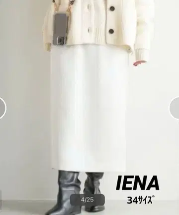 IENA (이에나) 새틴 이지 타이트 스커트 34 사이즈