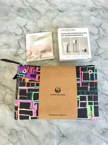 새상품 JAL 국제선 퍼스트 클래스 헤랄보니 어메니티 파우치