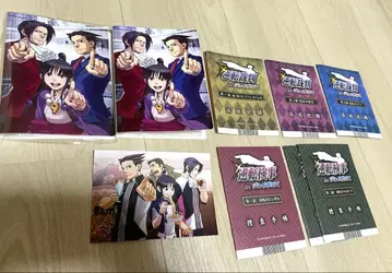 역전재판 in 조이폴리스 미니 클리어 파일 엽서 법정 기록 세트