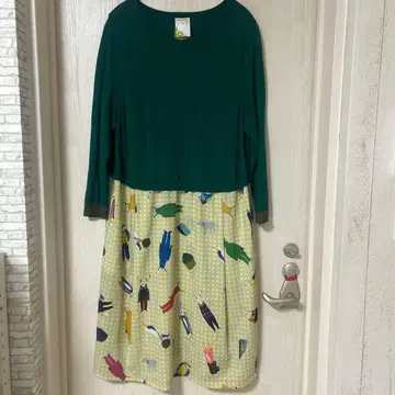 만나인 울 절개 원피스