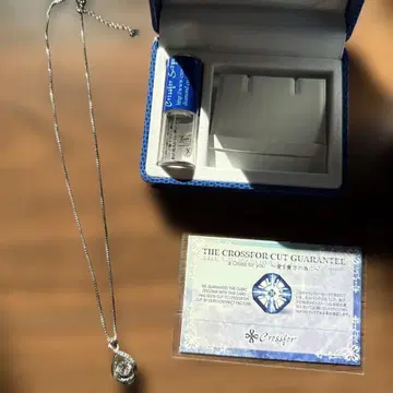 Crossfor 실버 925 눈물형 펜던트 목걸이