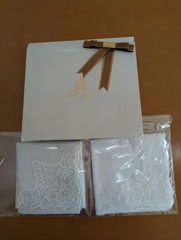 미사용 새상품 와코 WAKO 손수건 2장 세트