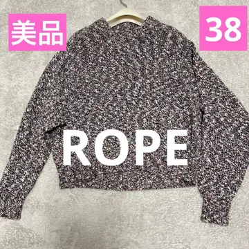 새상품급 ROPE 로페 라메 믹스 반짝이는 니트 믹스 컬러 38