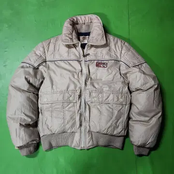 LIBERTY BELL 80s 90s 다운 자켓 베이지 레트로 빈티지