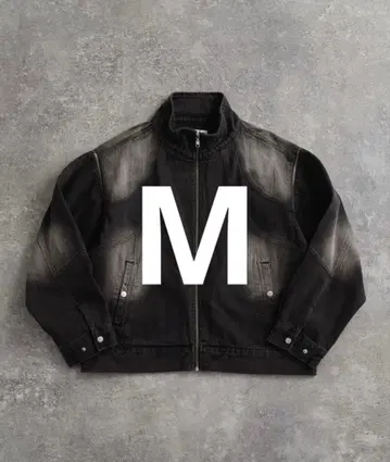 ADRER 3웨이 지퍼 슬리브 블라스트 데님 블루종