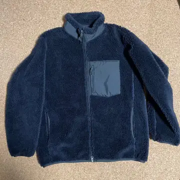 레어 새상품급 유니클로 방풍 플리스 XL 블랙