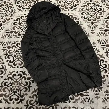 23구 롱 다운 코트 2way 블랙 38