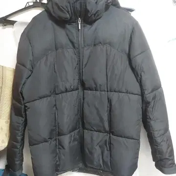 BLUE STANDARD 후드 부착 다운 자켓 L 사이즈 블랙