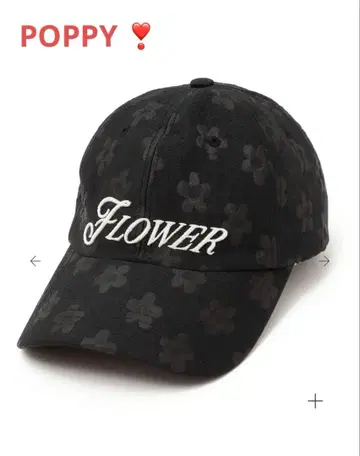 POPPY FLOWER JACQUARD CAP (BLACK) 거의 미사용
