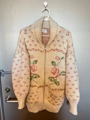 Merry Jenny 꽃 패턴 니트 가디건