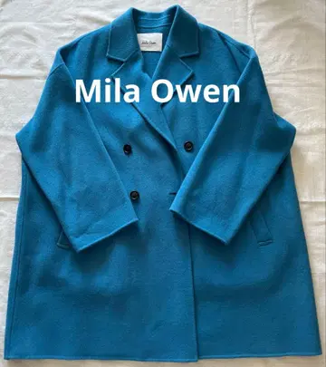 미라 오웬 와이드 실루엣 더블 브레스트 코트