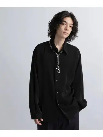 트로미 리치 셔츠 LS HARE 하레 상의 셔츠 블랙 블랙