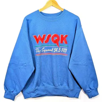 GU x STRANGER THINGS 헤비 웨이트 맨투맨 풀오버 블루