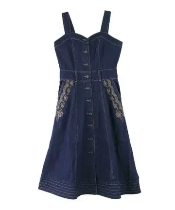 엑시즈팜 앞단추 뷔스티에풍 점프 스커트