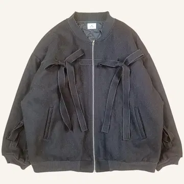 merryJenny 메리제니 리본 포함 자켓 블랙