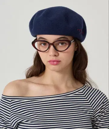 폭스 프레임 패션 안경 TINA:JOJUN 브라운 미사용 새상품