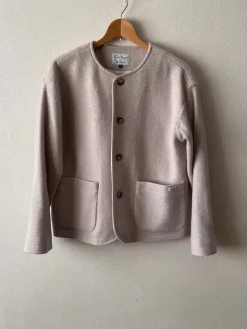 Le minor 루미노아 울 부클레 노카라 자켓 그레이지