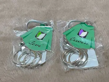 진격의 거인 복권 메이트 캐릭터 키링 리바이 & 엘빈