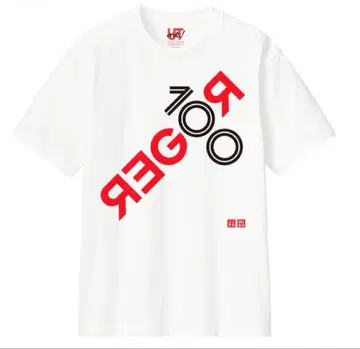 유니클로 Roger Federer 드라이 크루넥 T셔츠 L 한정판