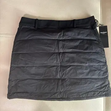 블랙 퀼팅 스커트