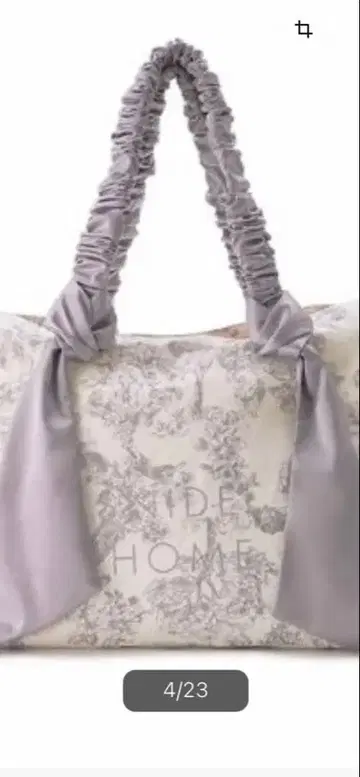 SNIDEL HOME 오가닉 캠퍼스 토트백 BIG 라벤더