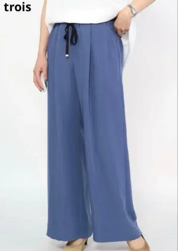 trois 더블 크로스 와이드 이지 팬츠 사이즈 1