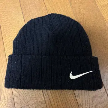 NIKE 니트 모자 블랙