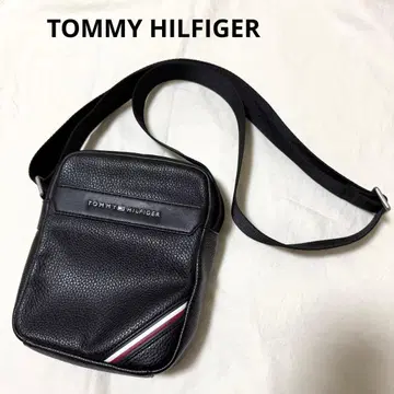 새상품급 TOMMY HILFIGER 숄더백 가죽 블랙 미니