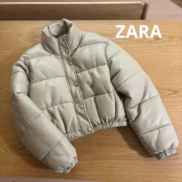 [ ZARA ] 자라 충전솜 다운 자켓 아우터 베이지 S