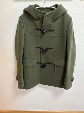 MACPHEE 카키 더플 코트 후드 부착