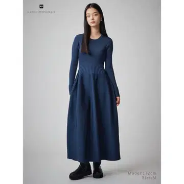 플라스테 HARUNOBUMURATA 니트 플레어 원피스