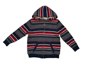 Eddie Bauer 보더 니트 지퍼 후드티 보아 안감