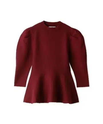 SNIDEL 스나이델 Sustainable 페플럼 니트 풀오버