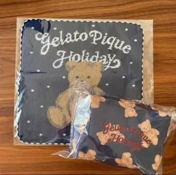 Gelato Pique 홀리데이 스노우 베어 파우치 & 손수건
