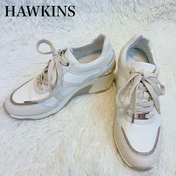 [ 새상품급 ] 호킨스 LYDIA7 힐업 스니커즈 23cm 베이지