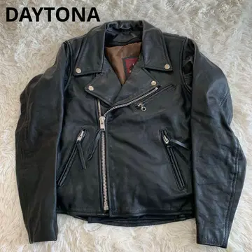 DAYTONA 더블 가죽 라이더 자켓 사이즈 M 이너 탈부착