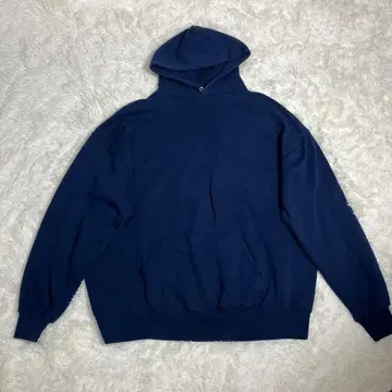 90s USA제 Jerzees 무지 네이비 후드티 2X