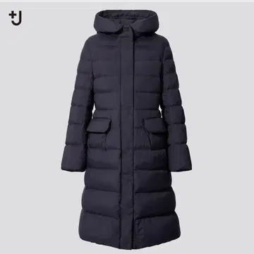 UNIQLO+J 유니클로 질 샌더 울트라 라이트 후데트 다운 코트